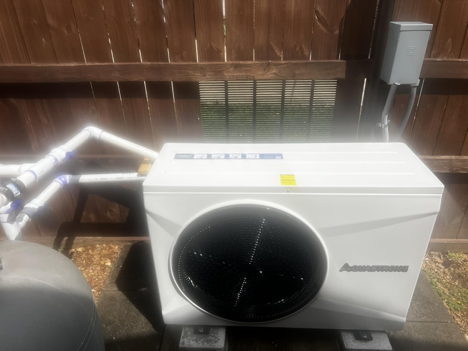AQUASTRONG Inverter Swimming Pool Heat Pump, Pool Heater for Above Ground and Inground Pool Heating Smart WiFi Control and Cooling Pool Heater Pools Up to 7000 Gallons customer photo 1
