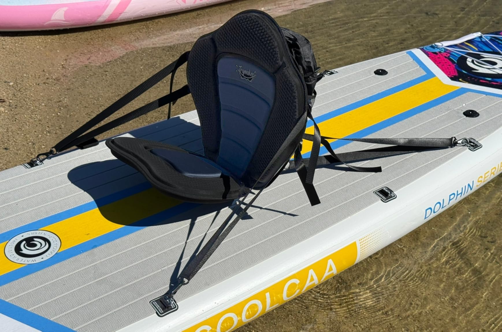 Trymaker Kayak Seat with Back Support, Paddle Board Seat for Inflatable Boards, 264LBS Capacity Thickened Replacement for Sit on Top Kayak Fishing Canoe customer photo 1
