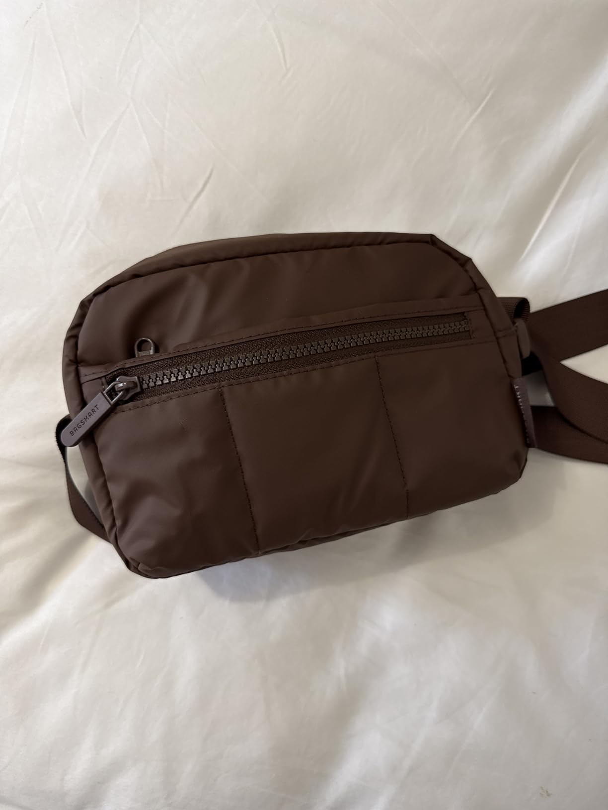 BAGSMART 2 in 1 Puffy Camera Sling Bag Small Camera Shoulder Bag DSLR/SLR/Mirrorless Crossbody Photography Camera Case for Photographers customer photo 1
