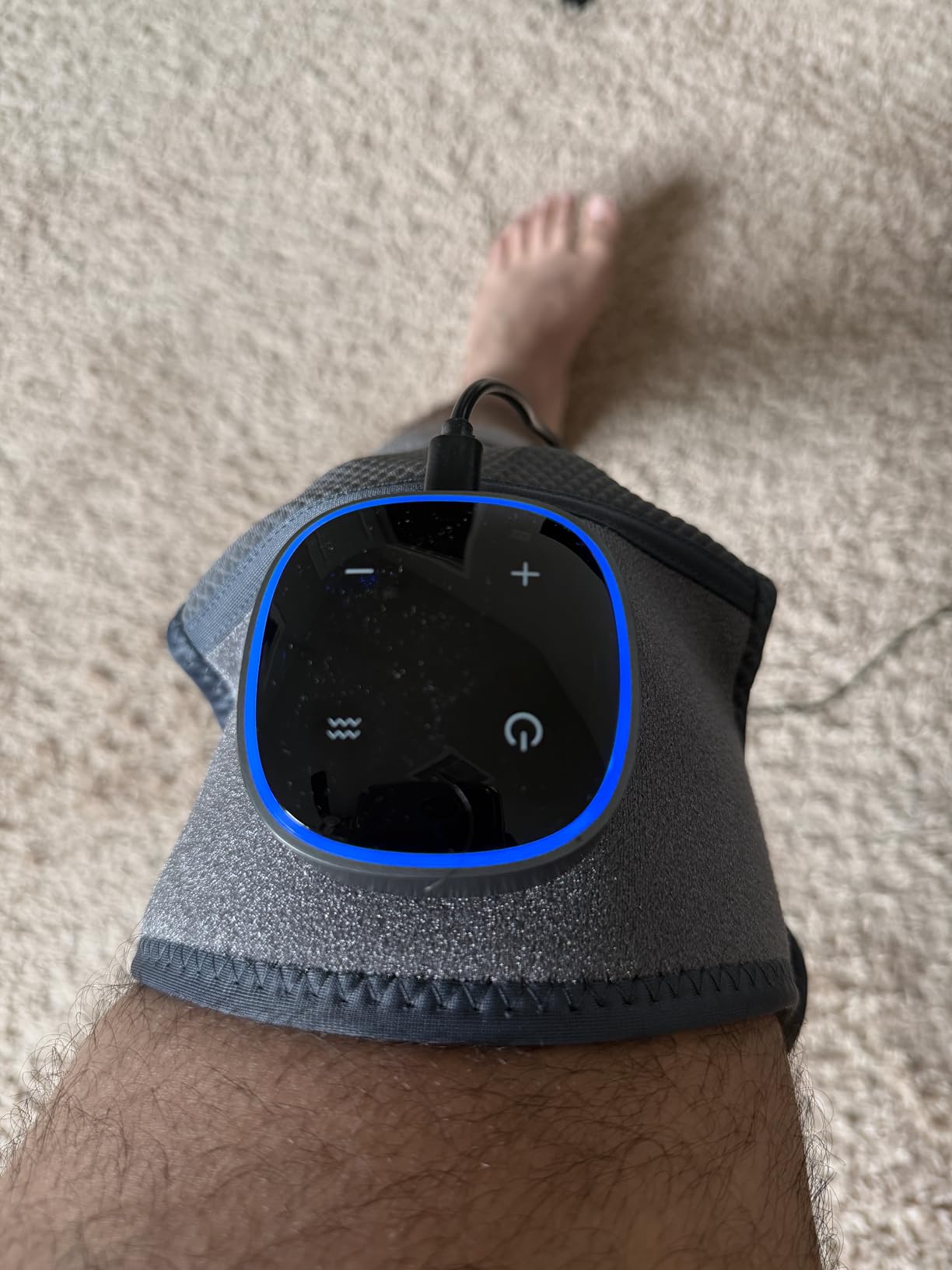RejuvaKnee Triple Method Massager - The Official Rejuvacare 2026 - Adjustable Rejuvaknee Knee Massager for Comfort and Relaxation - Home Use Knee Wrap Massager - One Size, 1 Piece customer photo 1