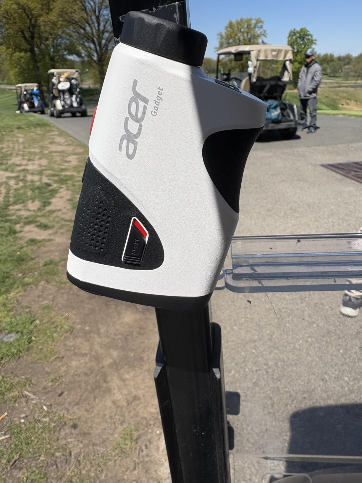 Acer Pro Golf Rangefinder with Slope Switch, Pin Lock Vibration - 1200 Yards Laser Range Finder Golf, 7X Magnification, Rechargeable Battery with Magnet Stripe, IP54 Waterproof, Golf Gifts for Men customer photo 2