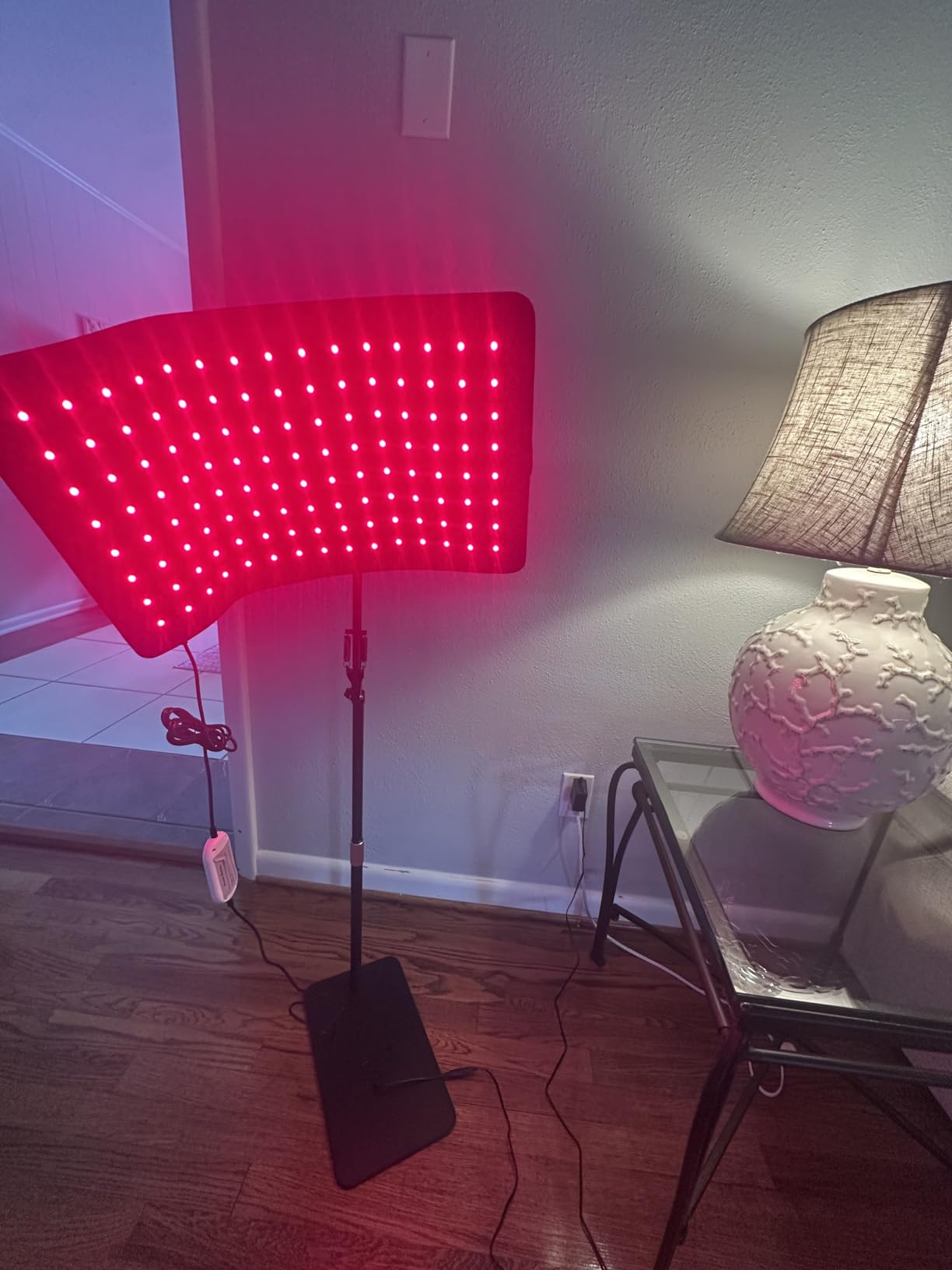 INTEO Red Light Therapy for Body and Face, 2-in-1 Red Light Therapy with Detachable Design, Infrared Light Therapy Lamp 660nm 850nm for Body at Home with Protective Glasses, Elastic Strap customer photo 1