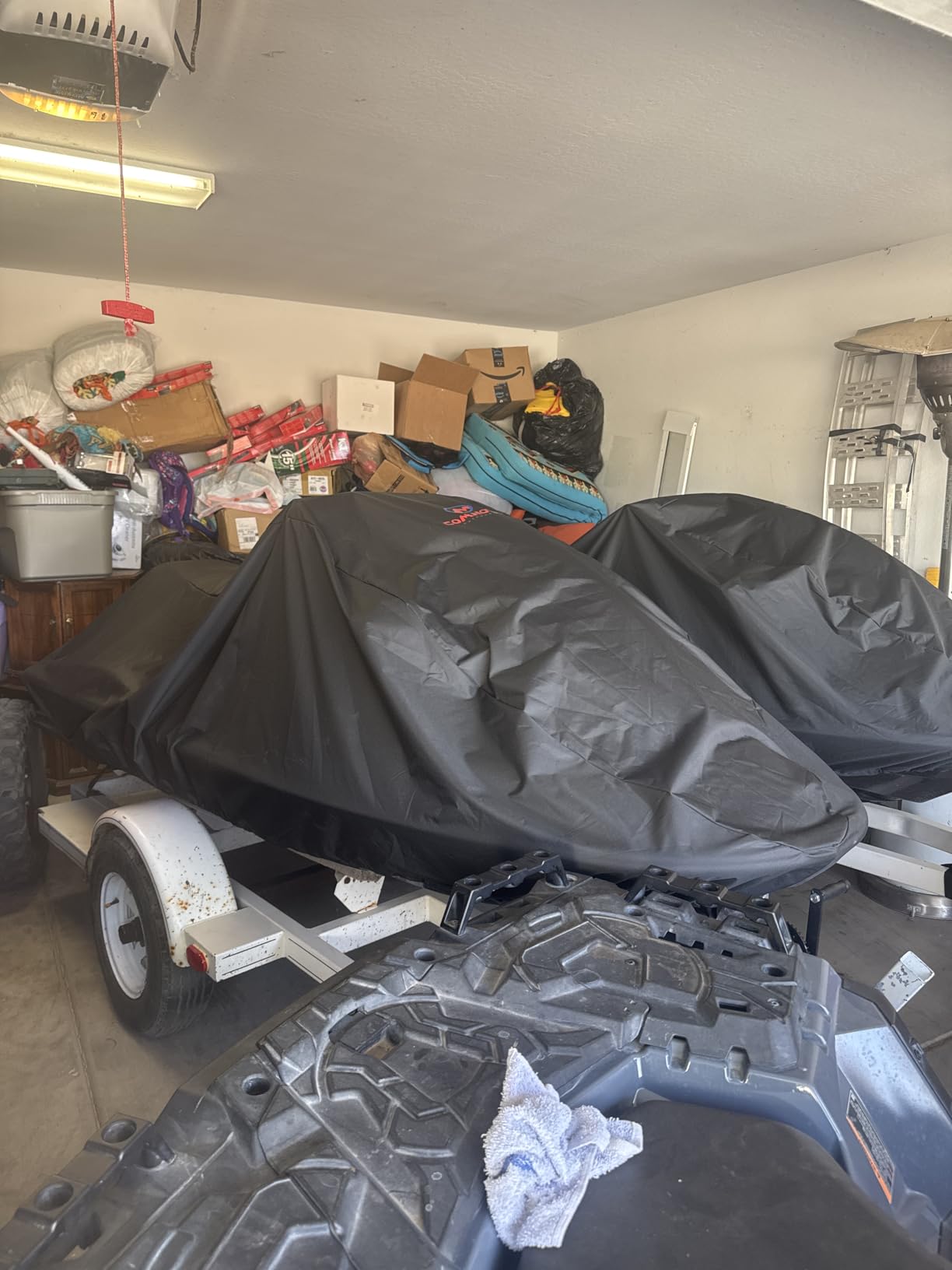 Comnova Jet Ski Cover 115-120 Inch - 600D Waterproof Trailerable Jetski Covers - Heavy Duty PWC Cover Fits Seadoo, Yamaha 2-3 Seater Personal Watercraft, All-Season Protection customer photo 1