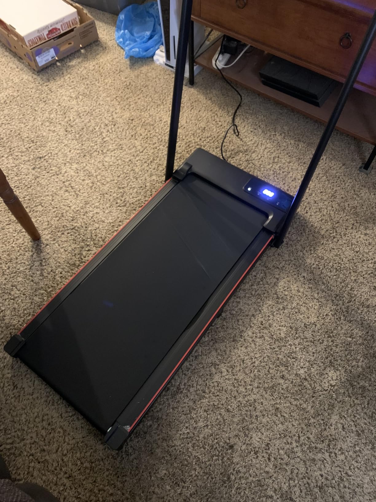 Walking Pad Treadmill with Desk Workstation, 12% Incline Treadmills for Home Office, 350lbs Capacity, 3.5HP customer photo 2
