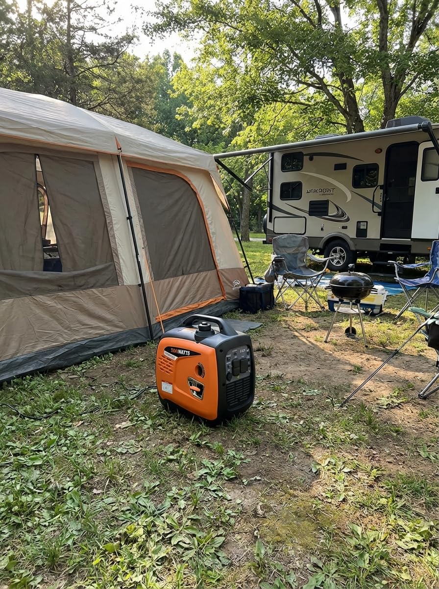 5000W Portable Inverter Generator for Home Emergency Backup Power, Super Quiet Small Gas Powered Generator for Camping, RV, Outdoor, Jobsite with ECO Mode, Parallel Capable, EPA Compliant customer photo 2