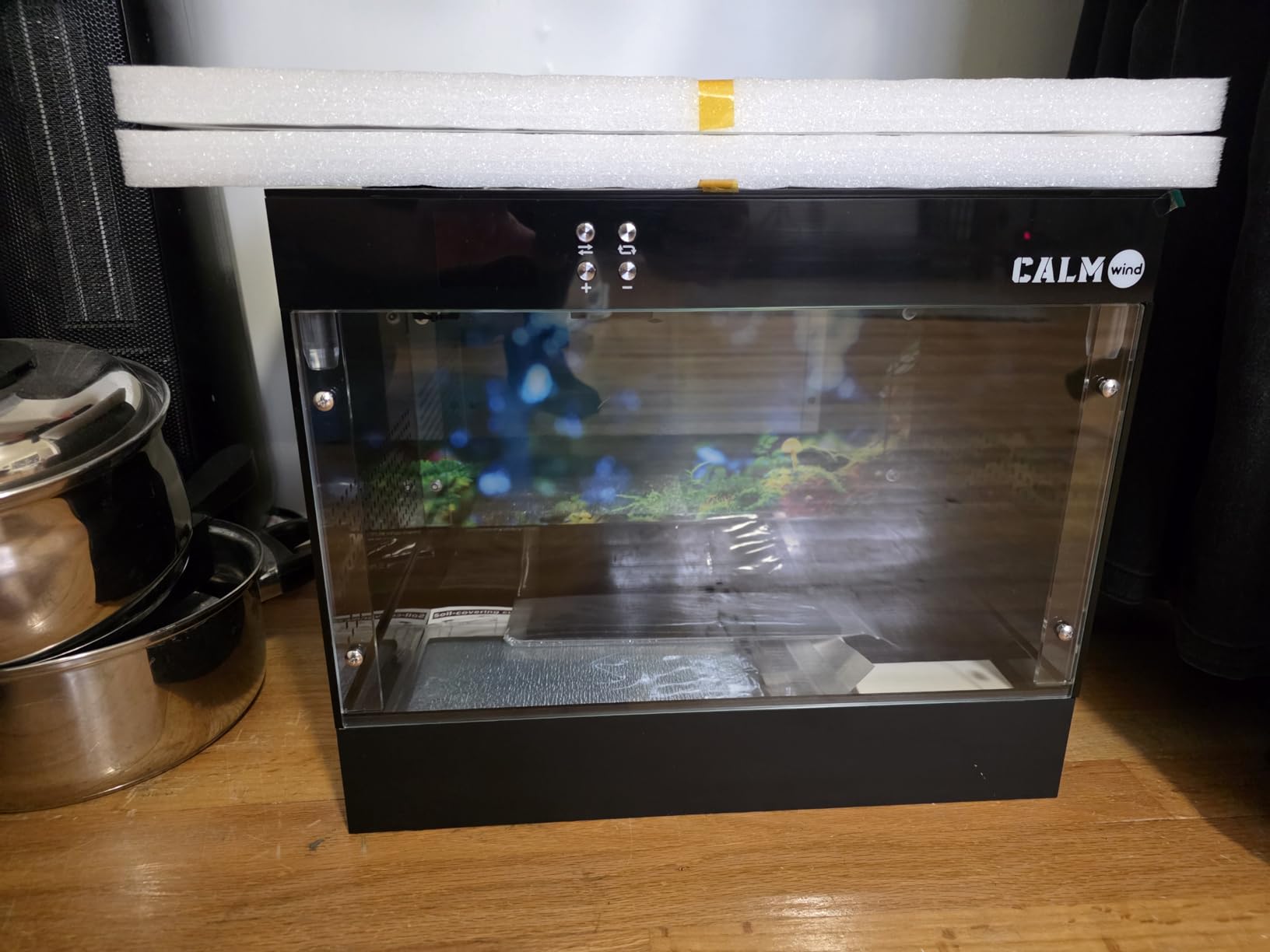 Smart Growing Chamber for Indoor Mushroom Cultivation Eco Box with Grow Lights & Lighting Lamps Temperature & Humidity Monitoring & Display Monotub Grow Kit with Automatic Humidification & Ventilation customer photo 1
