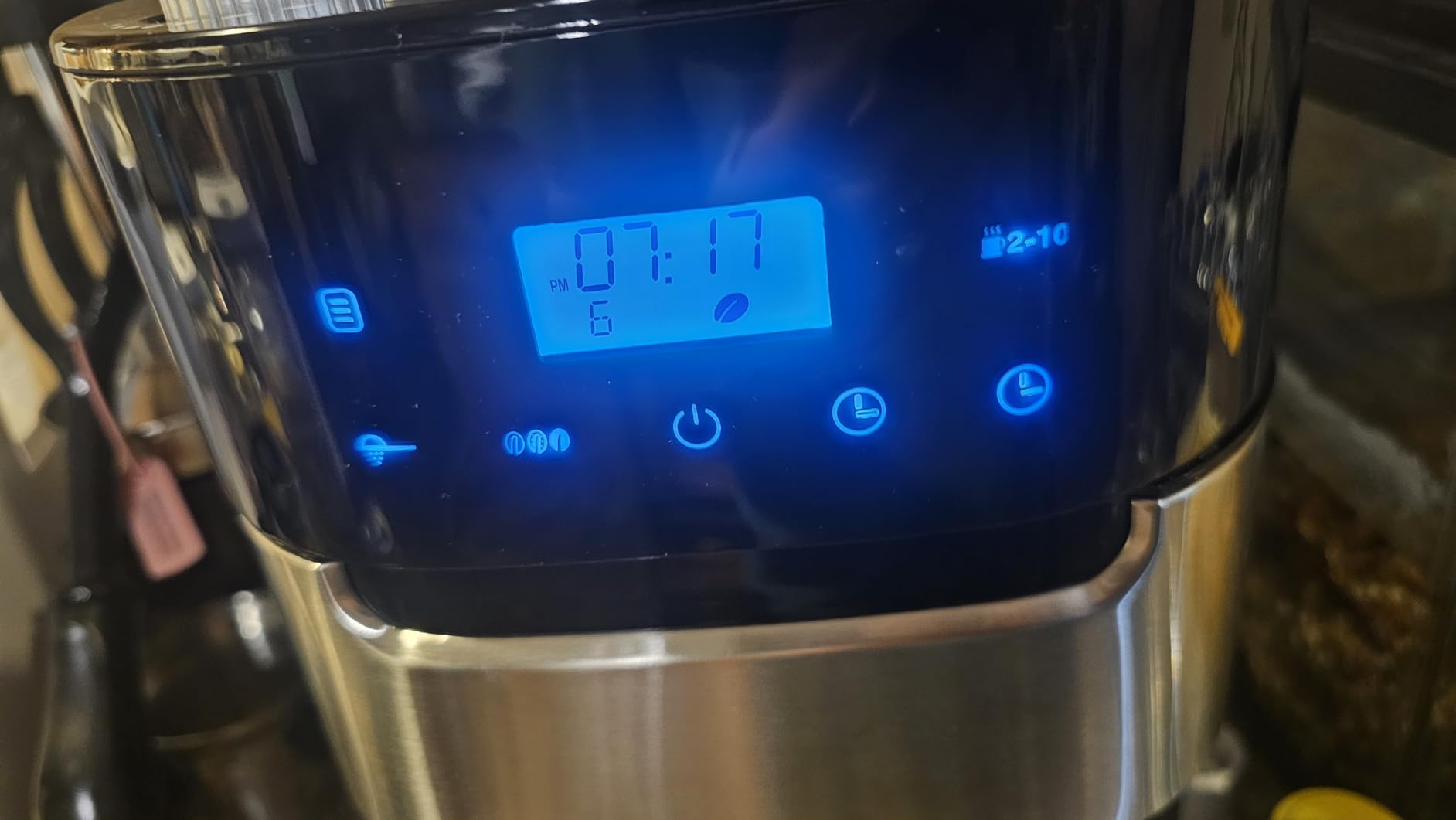 10-Cup Drip Coffee Maker with Built-in Grinder, Programmable Grind & Brew, 220g Bean Hopper, Adjustable Grind Size & Coffee Strength, Descaling Alert, 24H Timer, 2H Keep Warm, LED Touchscreen customer photo 2