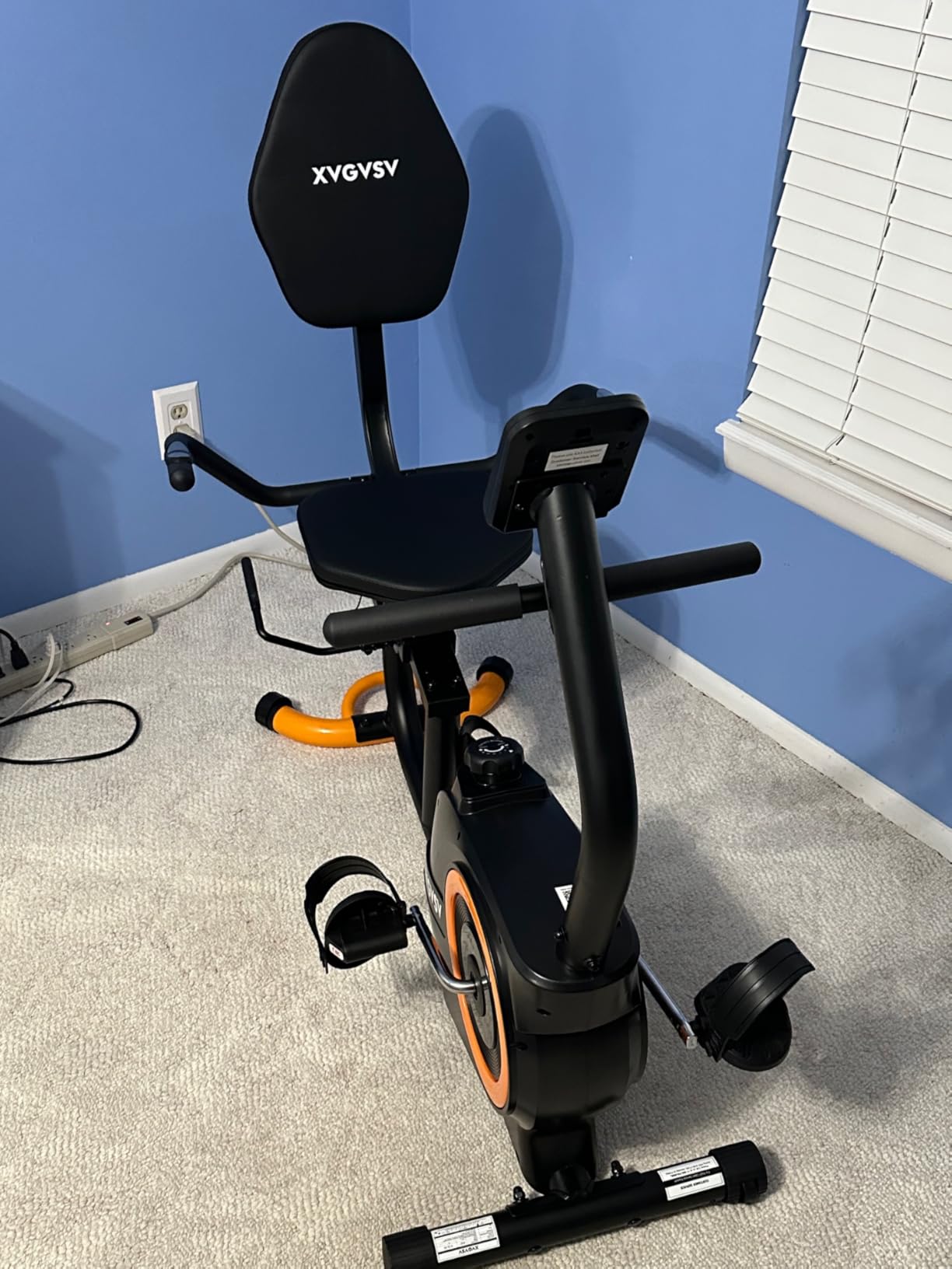 Recumbent Exercise Bike for Home Use, Quiet Recumbent Stationary Bikes for Adults & Seniors, 16-Level Resistance, Adjustable Seat, Supports 400LB, Pulse Sensors & LCD Display customer photo 2