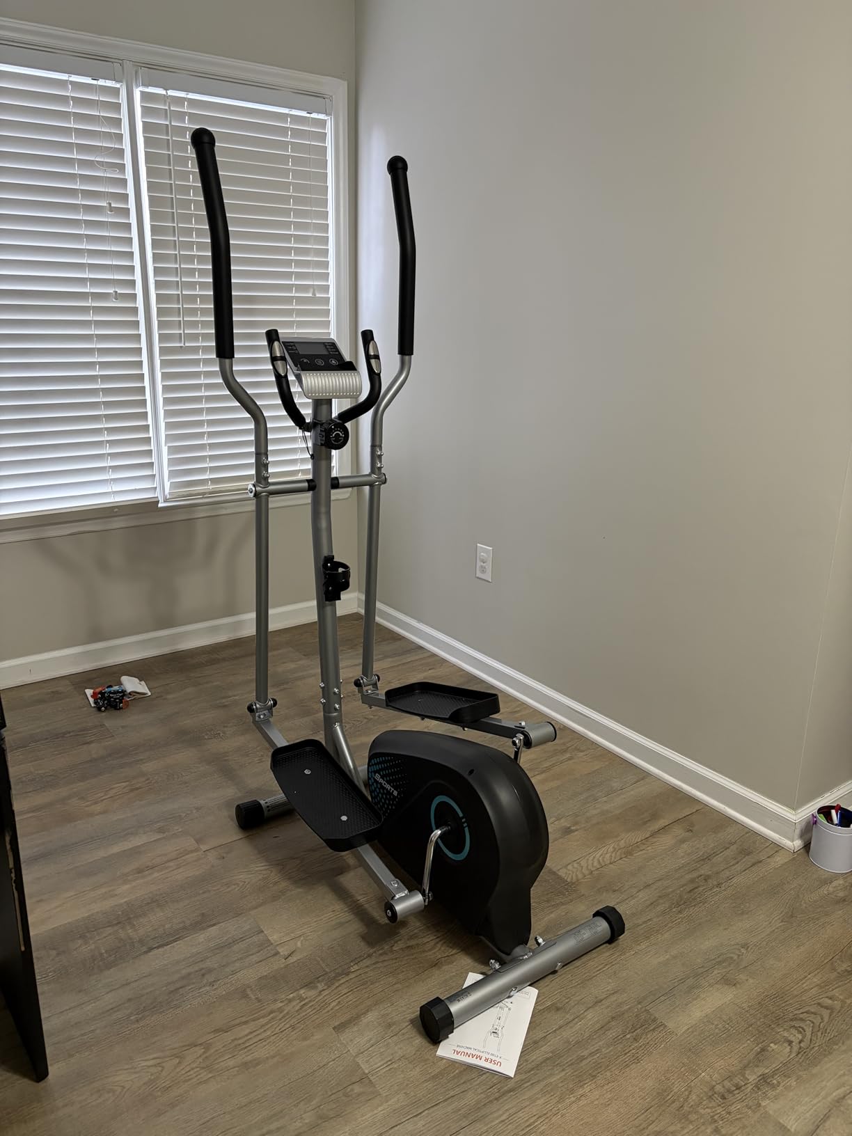 THERUN Elliptical Exercise Machine, Ultra-Quiet Elliptical Machine for Home, 13.2LBS Flywheel Elliptical Trainer, 16 Resistance Levels Elliptical Training Machines w/Pulse Sensor, LCD Monitor customer photo 2