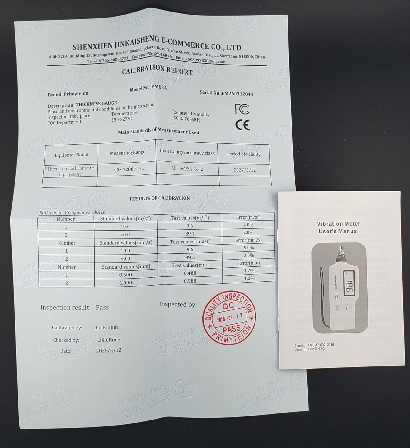 PM63A Vibration Meter Handheld, High-Precision Digital Vibration Tester, 20-Hour Continuous Runtime for Predictive Maintenance & Motor Analysis customer photo 1