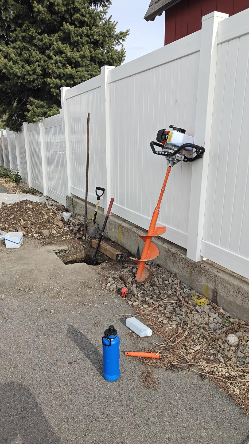 NEO-TEC 63CC Post Hole Digger Drill Gas Powered 2-Stroke & 4