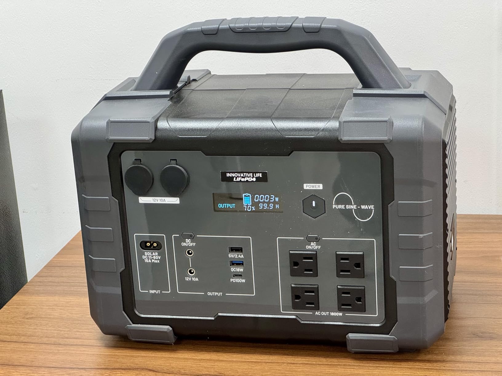 Solar Generator 1800W (3600W Surge) with 200W Solar Panel, 1024Wh LiFePO4 Portable Power Station Kit, 1.5H AC Fast Charge, Clean Energy for Home Backup, RV Camping, Emergency Outages customer photo 2