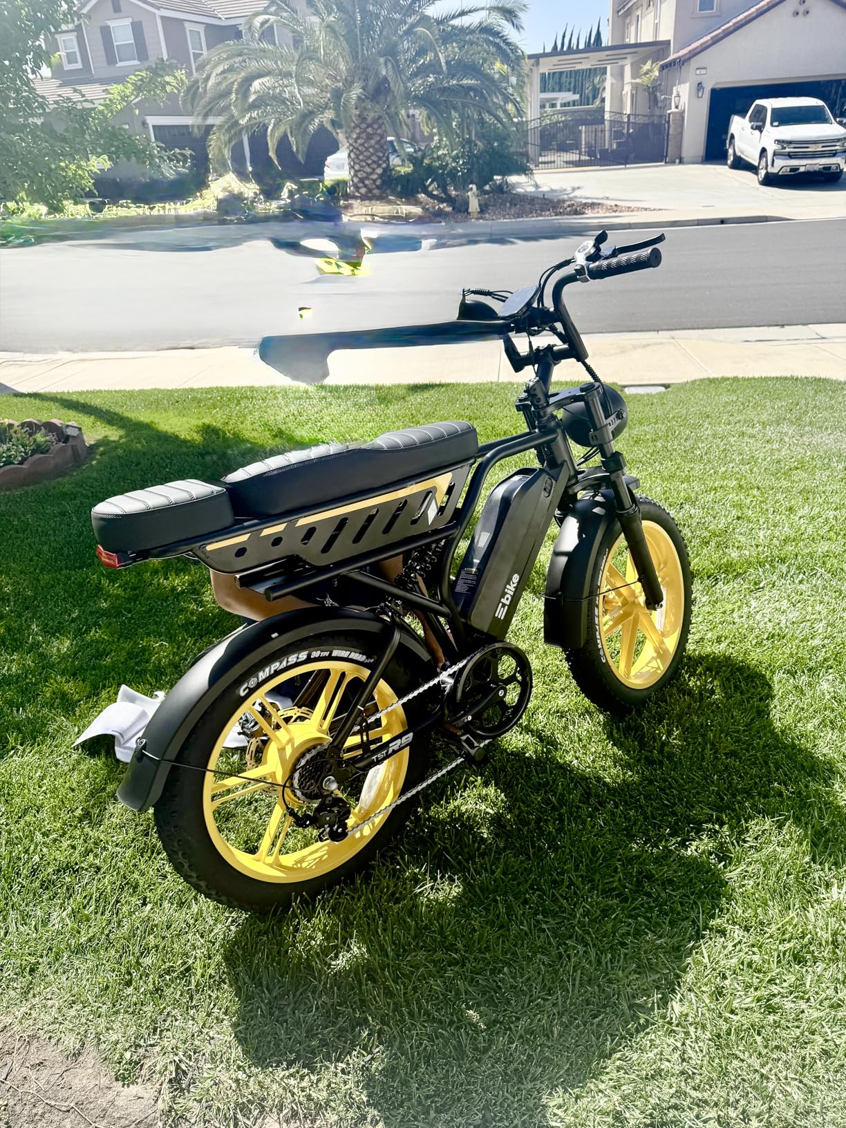 TST Electric Bike for Adults, 1500W Peak Motor 28 MPH 60/100 Miles Fat Tire Ebike with 48V 15Ah/25Ah Removable Battery 20