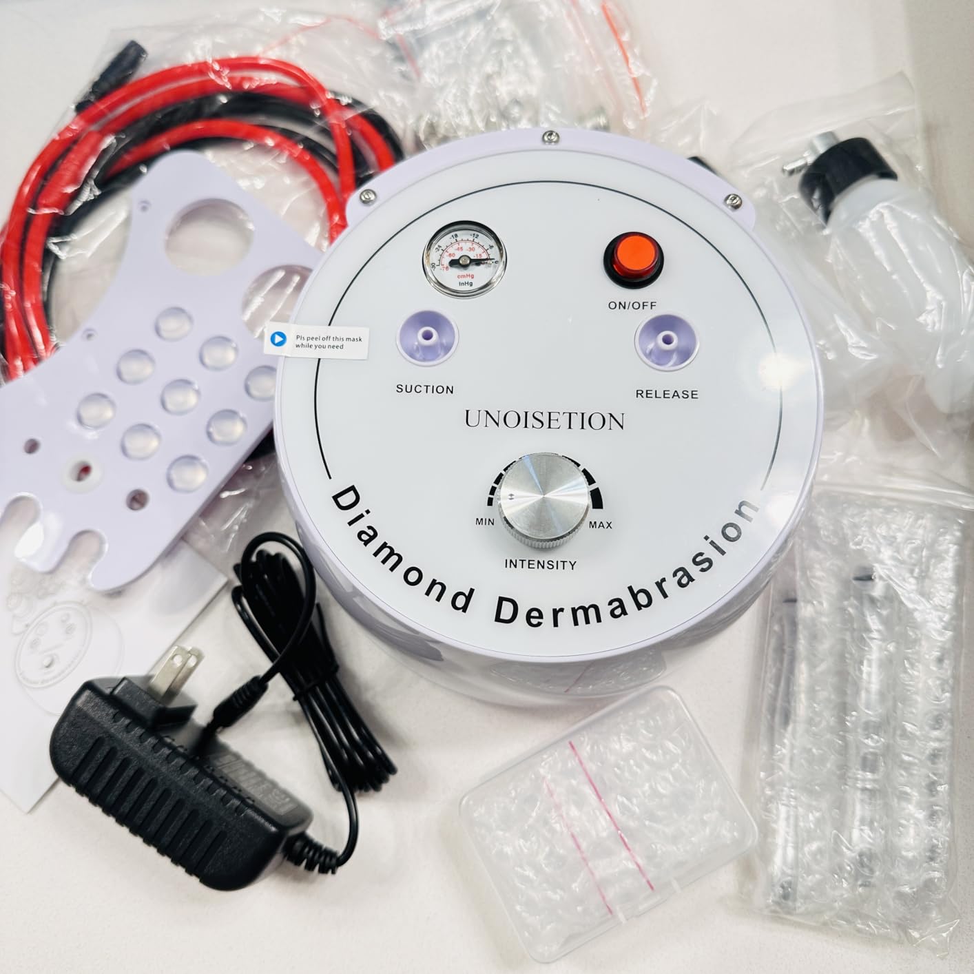 UNOISETION Diamond Microdermabrasion Machine, 0-80Kpa Professional Suction, Durable & Precise Home use Facial Care, Safe & Cost-Effective Salon-Grade Skin Equipment for Busy Womem customer photo 2