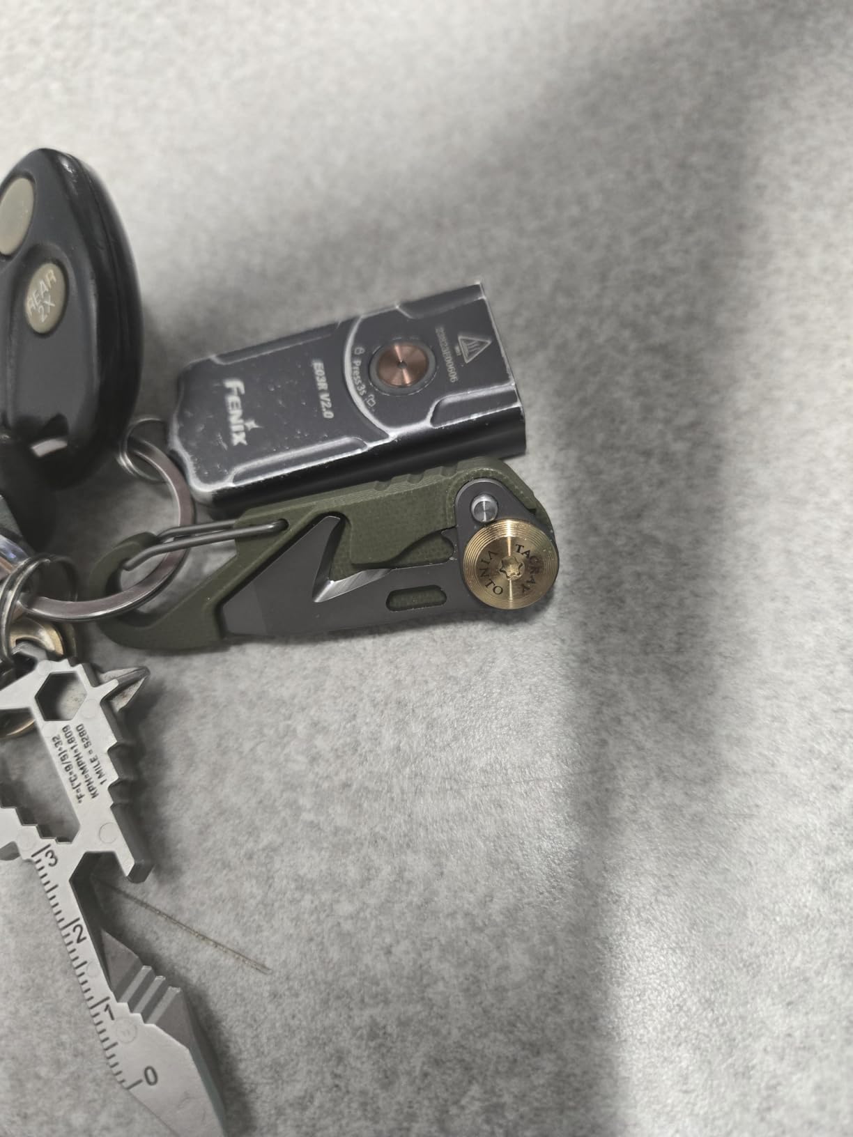 TACRAY Vinto 5-in-1 Titanium Small Pocket Knife - Ultra-Light Mini EDC Multitool Utility Knife with Folding Blade, Seatbelt Cutter, Bottle Opener & Screwdriver customer photo 2