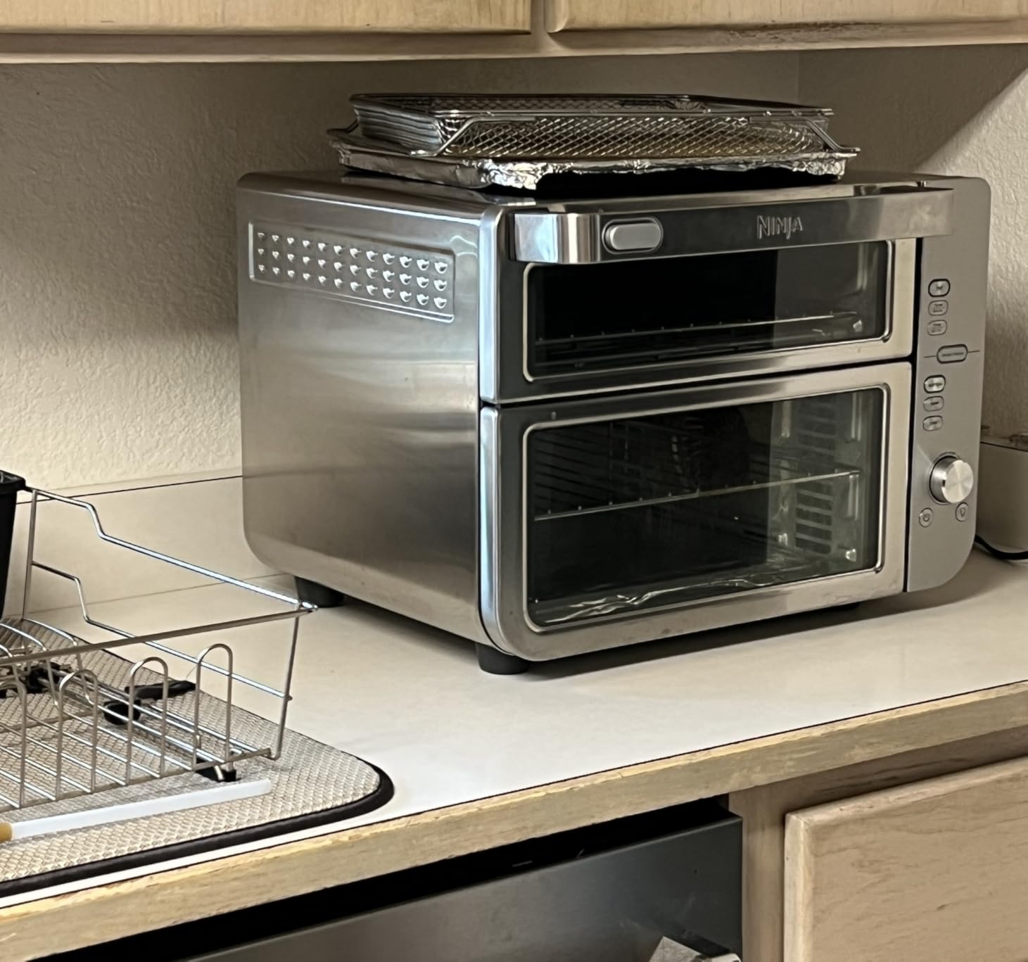 Ninja Double Oven Pro Smart XL Countertop Oven & Air Fryer | 12-in-1 with Smart Finish & DualZone Tech | Stainless Steel customer photo 1