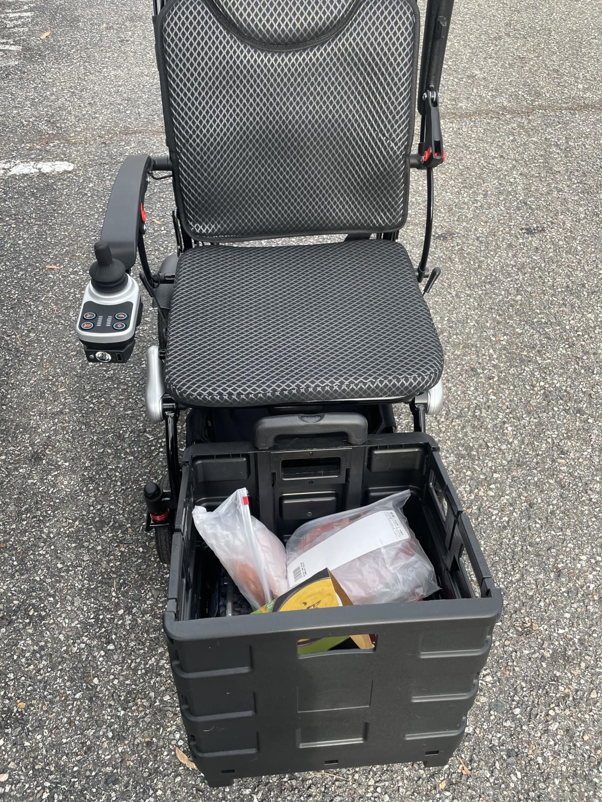 4 Wheels Mobility Scooters for Seniors, Foldable Mobility Electric Scooter, 350LBS Capacity & 15 Miles Range & 350W Powerful Moto & Rotating Seat & LED Light & Double Baskets & Auto Brake customer photo 1