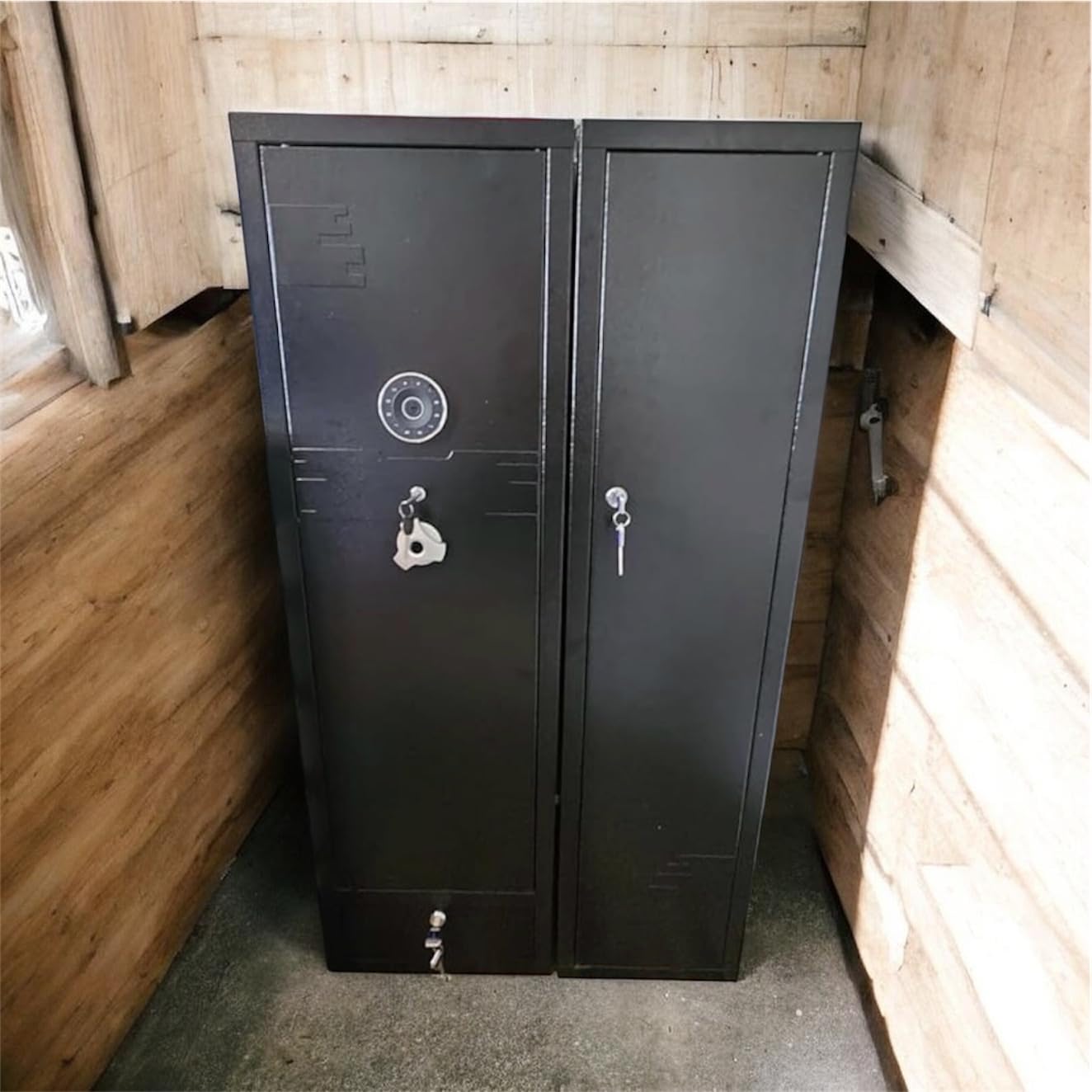 KAER Large Biometric Gun Safe for Rifles and Pistols,Storage 20-25 Firearms (with/Without Scopes),Gun Cabinet with Adjustable Storage/Pistol Pouches Rifle Safe for Home Defense,Hunting,Shooting,AR-15 customer photo 1