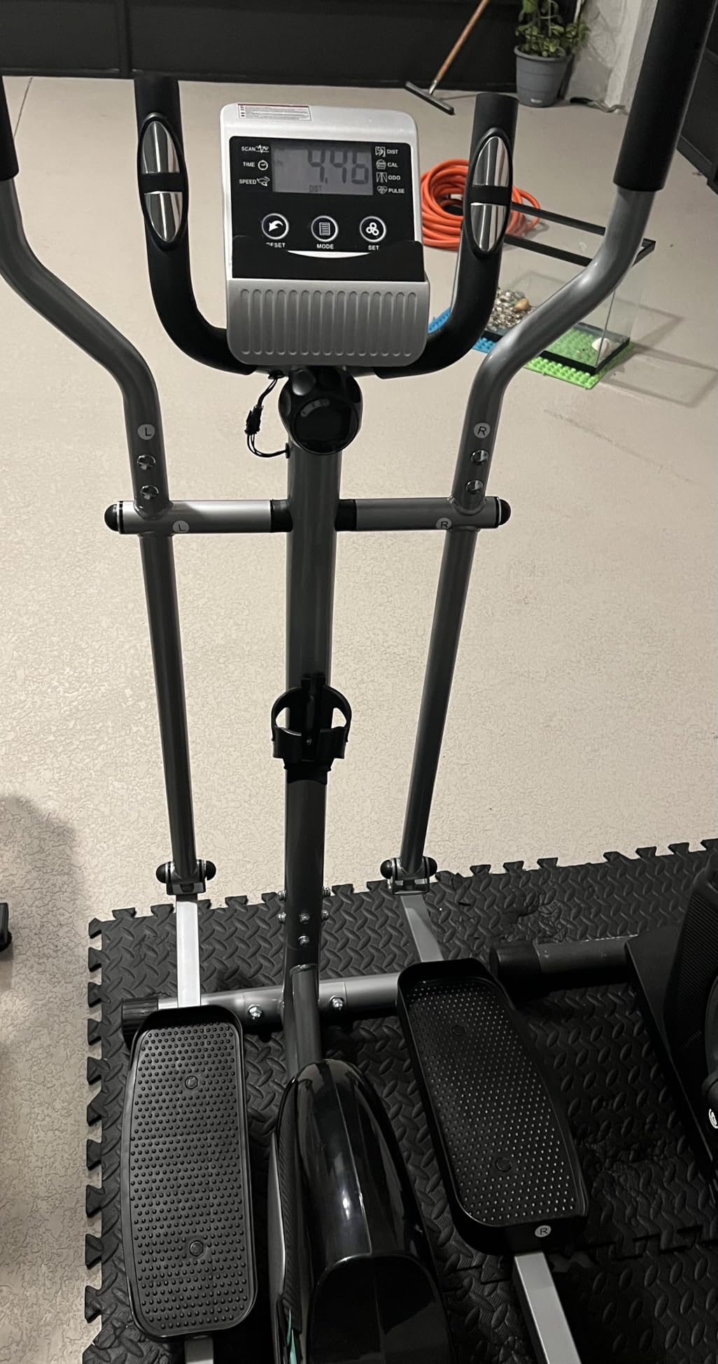 Dripex Elliptical Exercise Machine, Elliptical Machine for Home with 16 Resistance Levels, Quiet & Smooth Magnetic Elliptical Training Machines with 13.2 lb Flywheel, LCD Monitor & Pulse customer photo 2