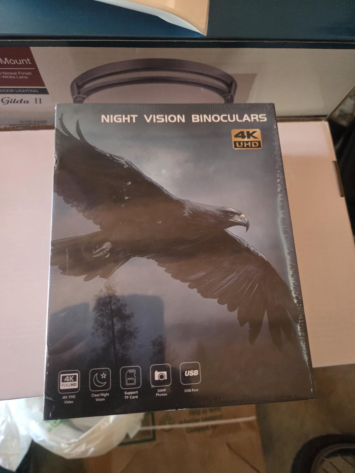 Night Vision Goggles for Adults, 4K Night Vision Binoculars with 5000mAh Rechargeable Battery and 32GB TF Card for Hunting, Wildlife Observation and Security customer photo 2