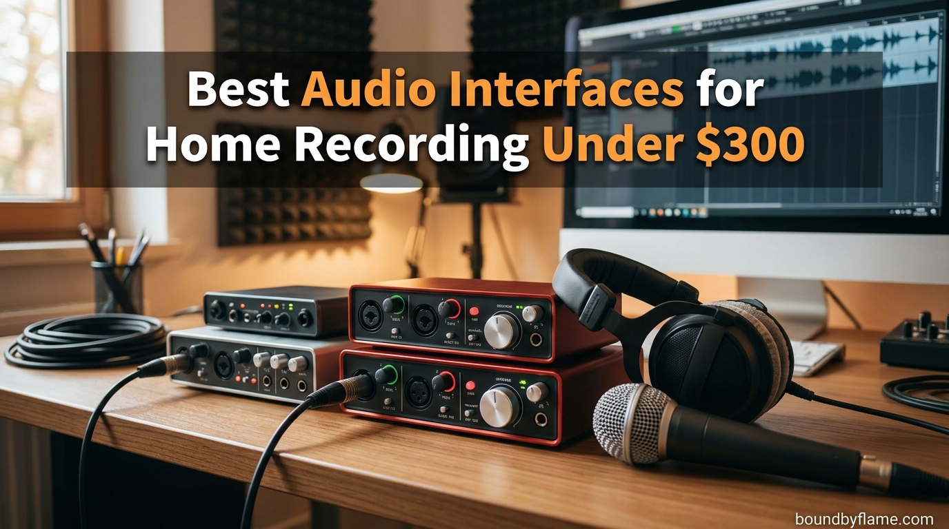 Best Audio Interfaces for Home Recording Under $300