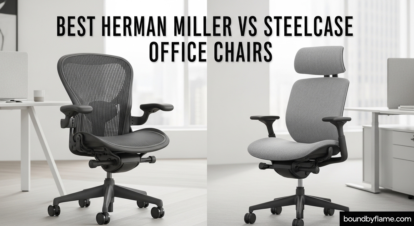 Best Herman Miller vs Steelcase Office Chairs
