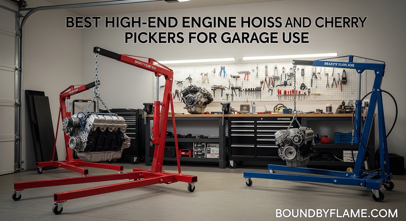Best High-End Engine Hoists and Cherry Pickers for Garage Use