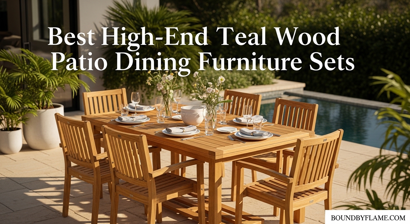 Best High-End Teak Wood Patio Dining Furniture Sets