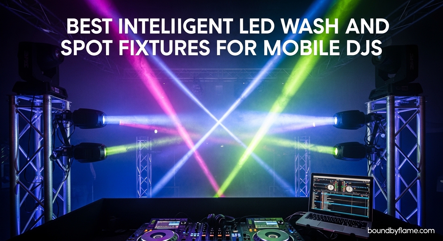 Best Intelligent LED Wash and Spot Fixtures for Mobile DJs