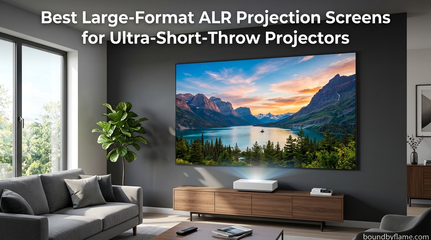 Best Large-Format ALR Projection Screens for Ultra-Short-Throw Projectors