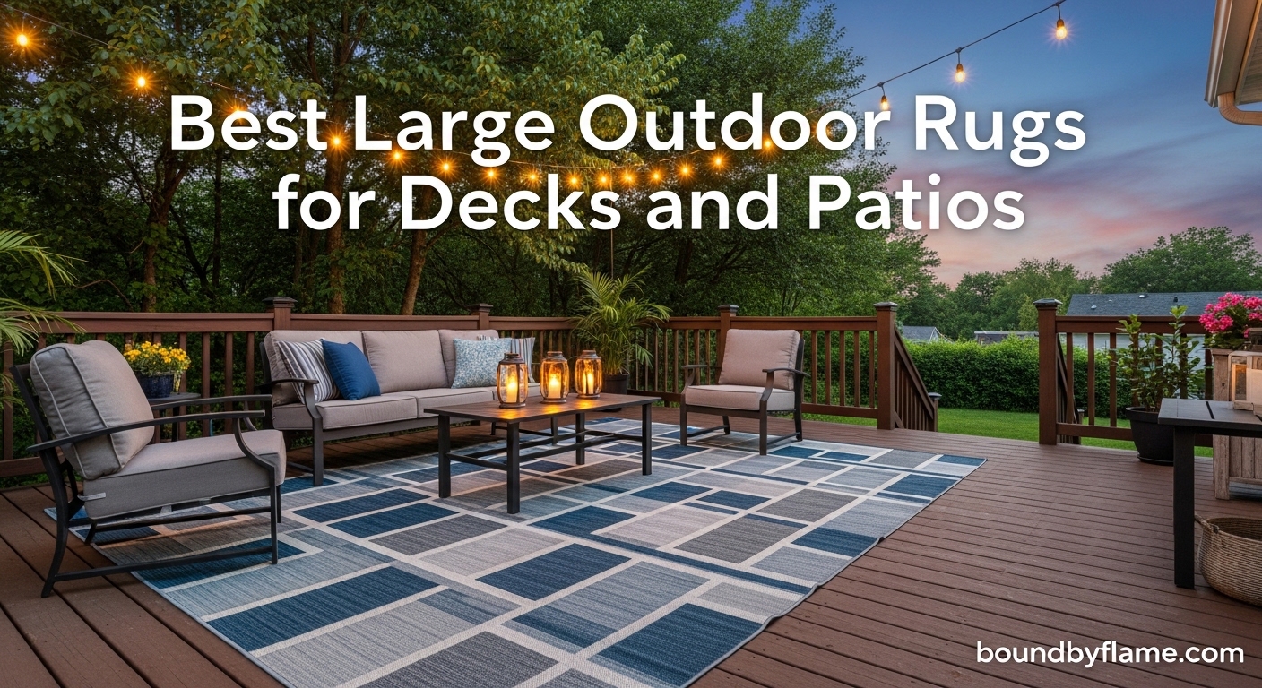Best Large Outdoor Rugs for Decks and Patios