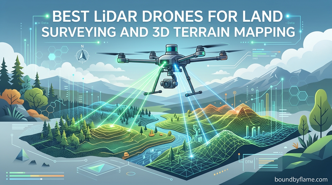 Best LiDAR Drones for Land Surveying and 3D Terrain Mapping