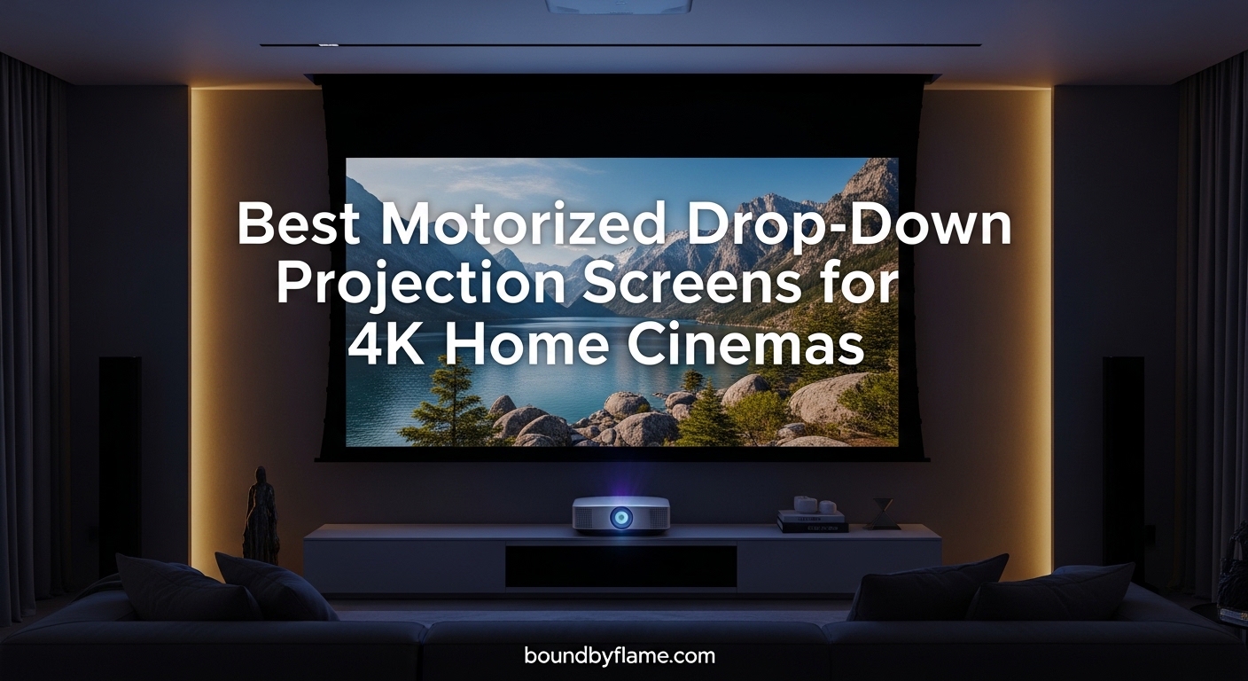 Best Motorized Drop-Down Projection Screens for 4K Home Cinemas