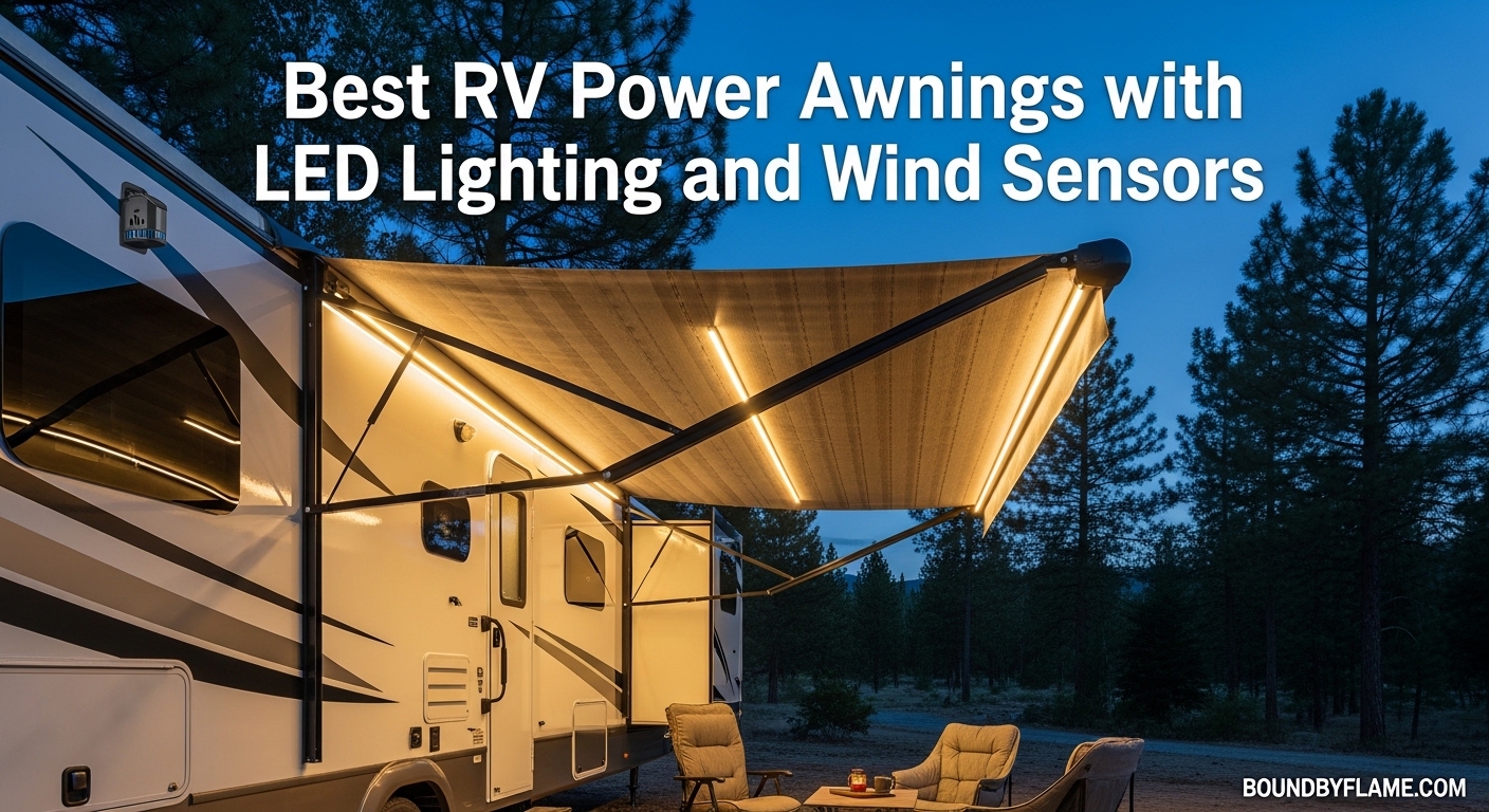Best RV Power Awnings with LED Lighting and Wind Sensors