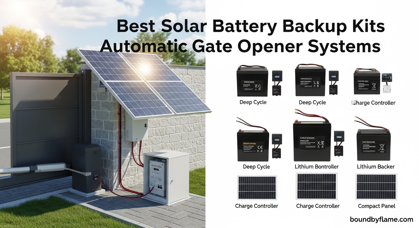 Best Solar Battery Backup Kits for Automatic Gate Opener Systems