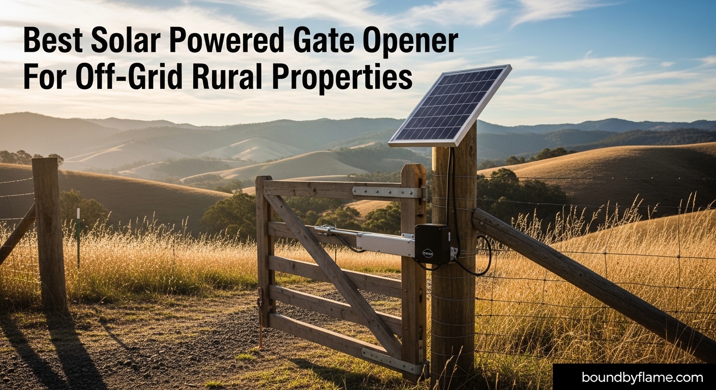 Best Solar Powered Gate Opener For Off-Grid Rural Properties