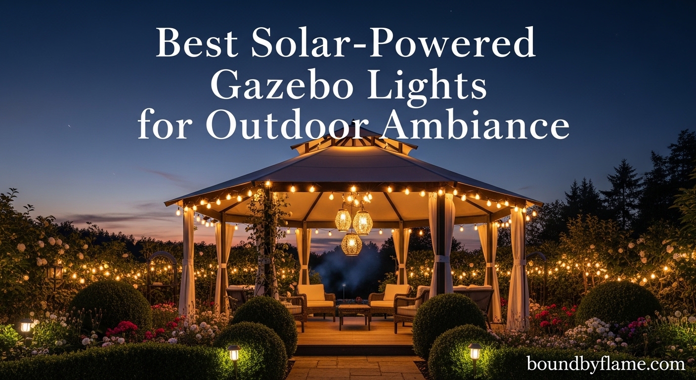 Best Solar-Powered Gazebo Lights for Outdoor Ambiance