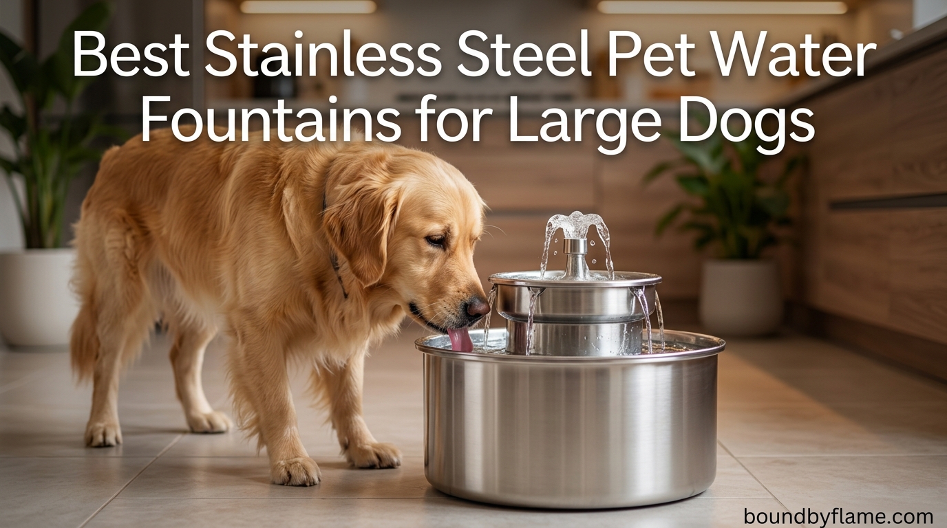 Best Stainless Steel Pet Water Fountains for Large Dogs