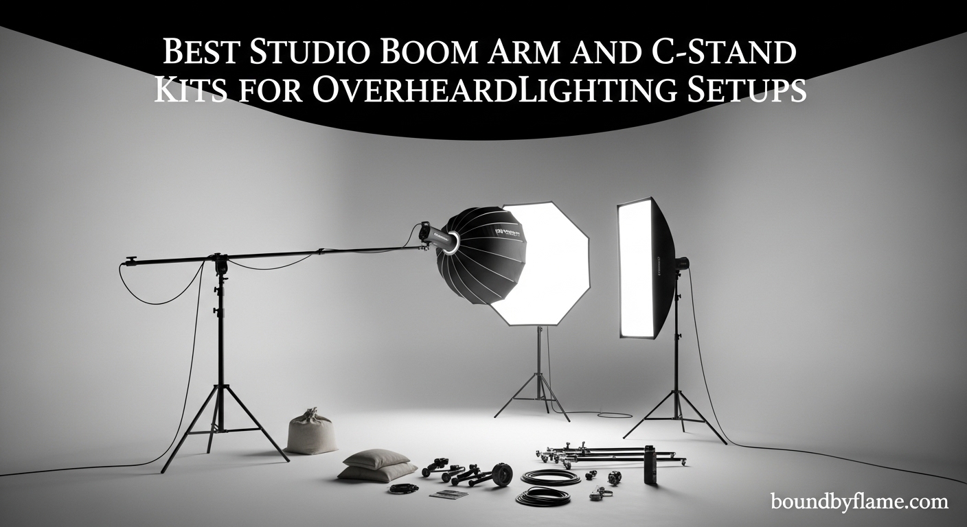 Best Studio Boom Arm and C-Stand Kits for Overhead Lighting Setups