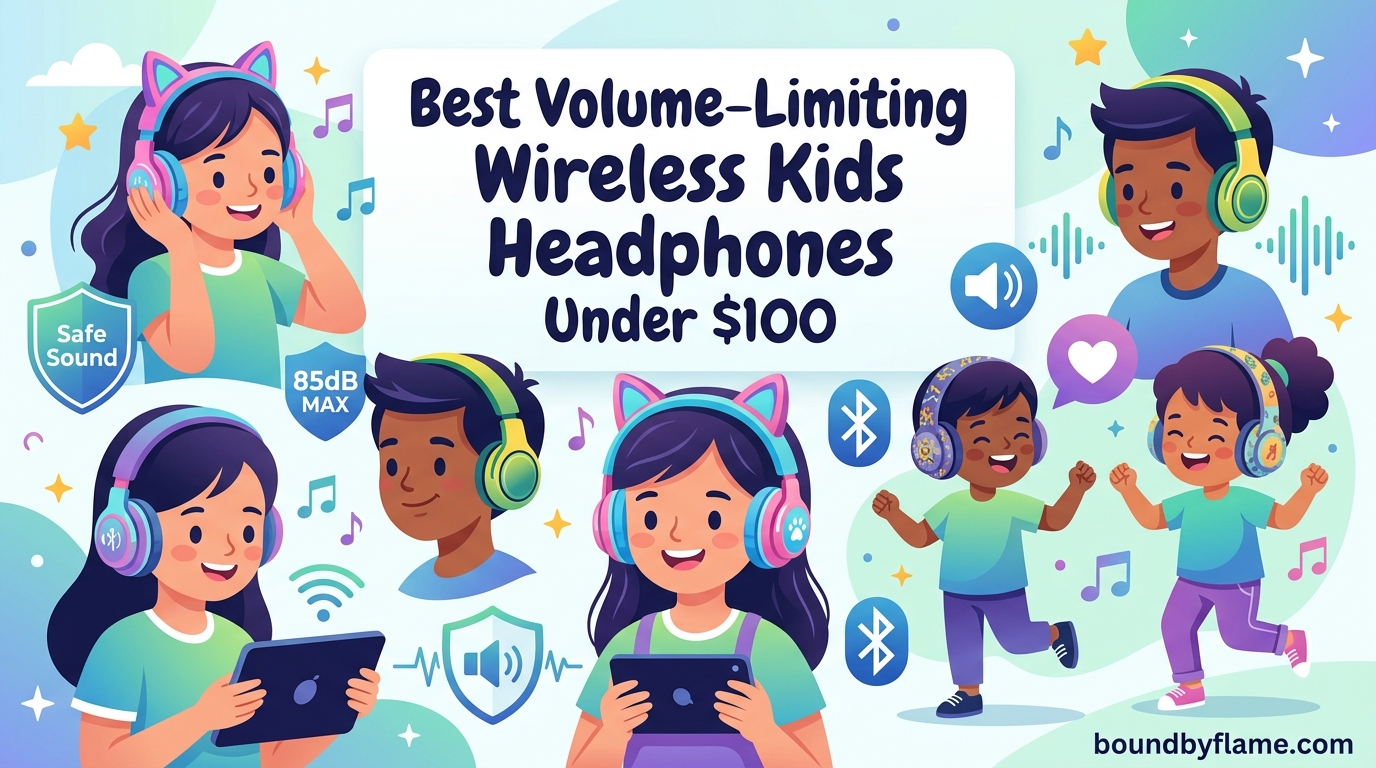 Best Volume-Limiting Wireless Kids Headphones Under $100