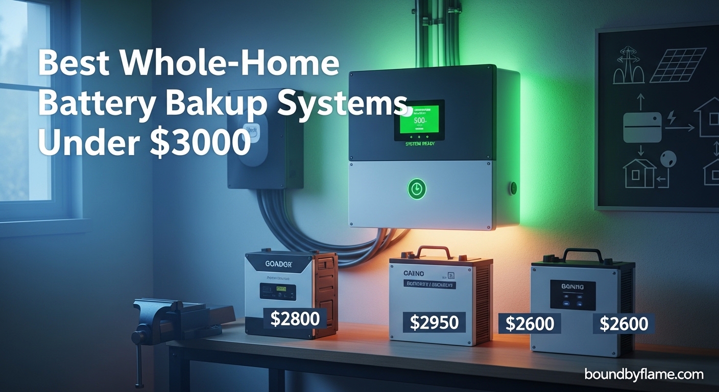 Best Whole-Home Battery Backup Systems Under $3000