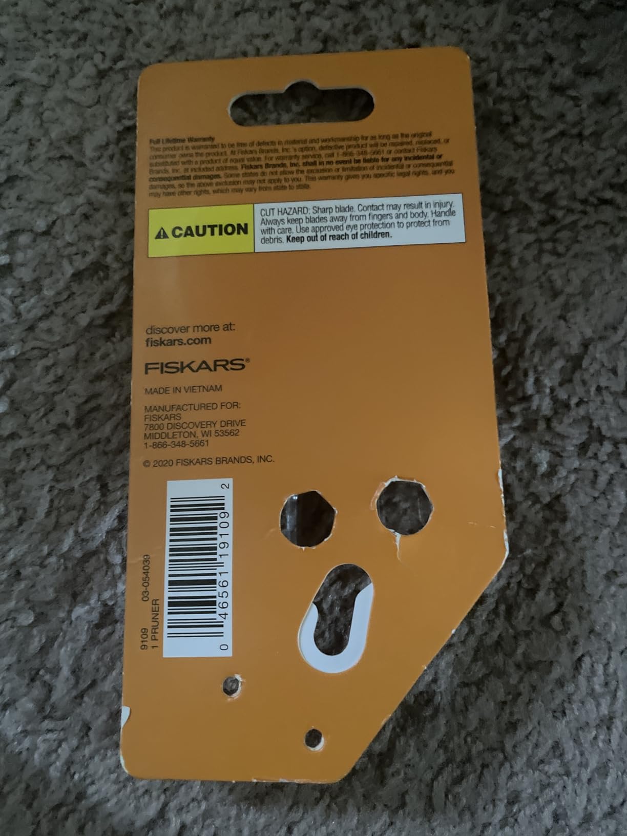 Fiskars Bypass Pruning Shears, 5/8