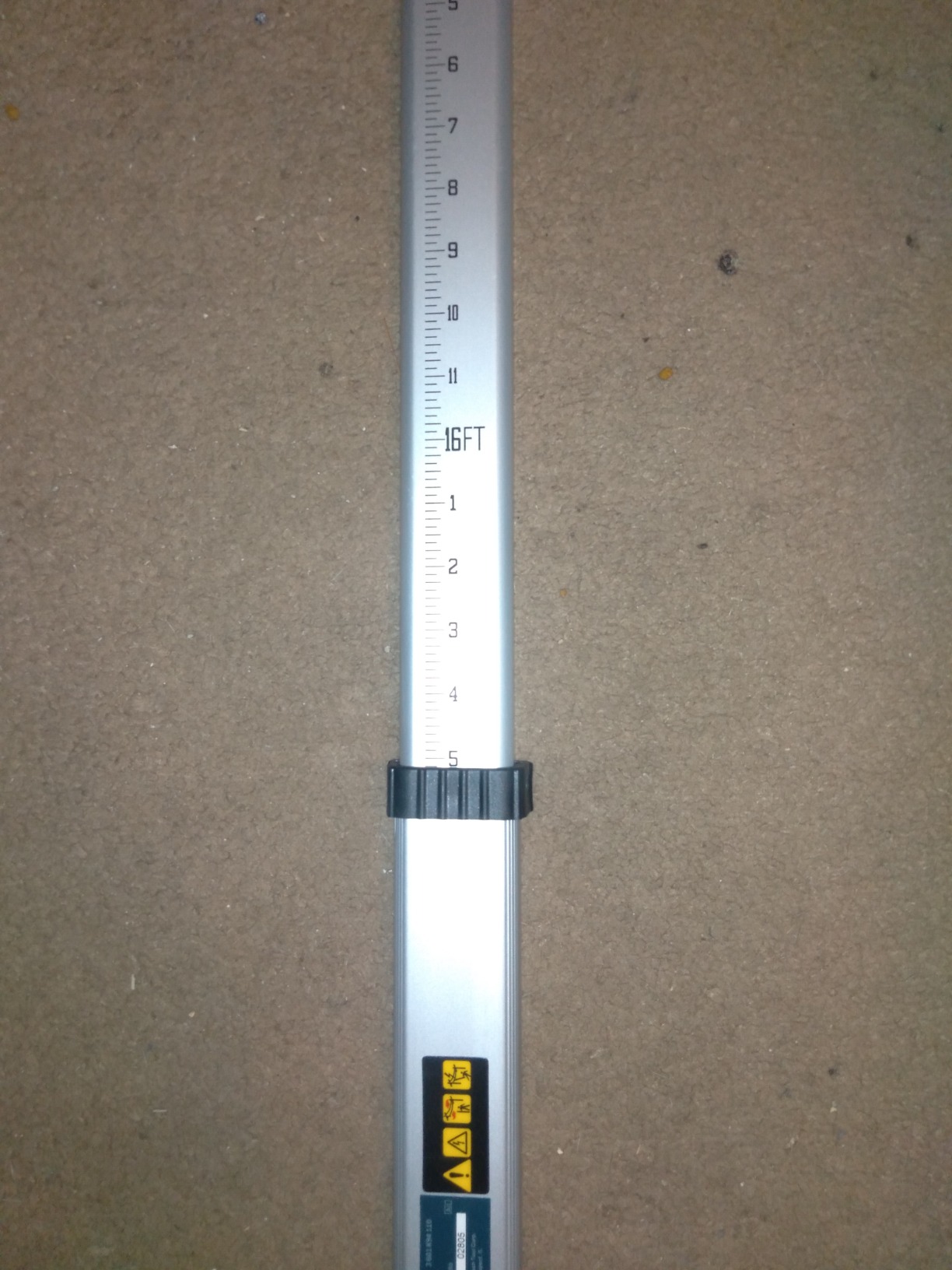 BOSCH CST/berger 06-816C Aluminum 16-Foot Telescoping Rod in Feet, Inches, and Eighths, Silver customer photo 2