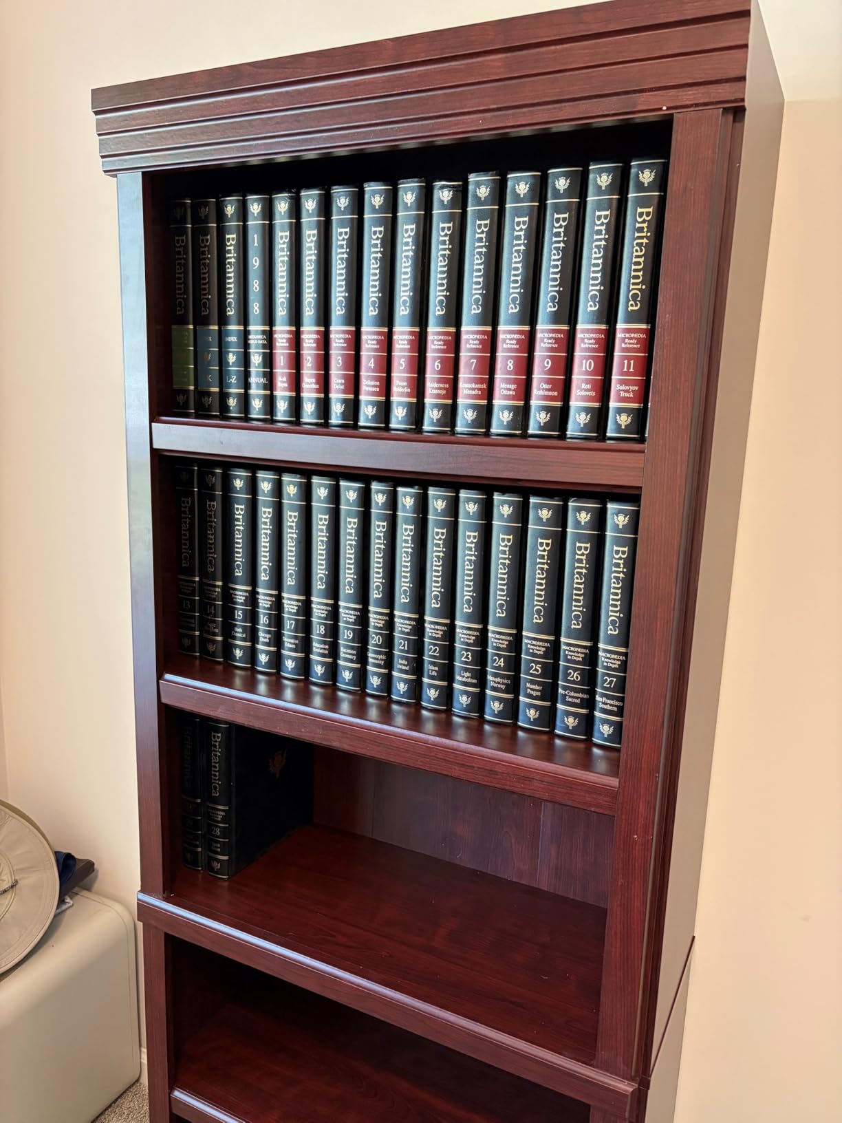 Sauder Heritage Hill Library/Book shelf, Classic Cherry finish customer photo 1