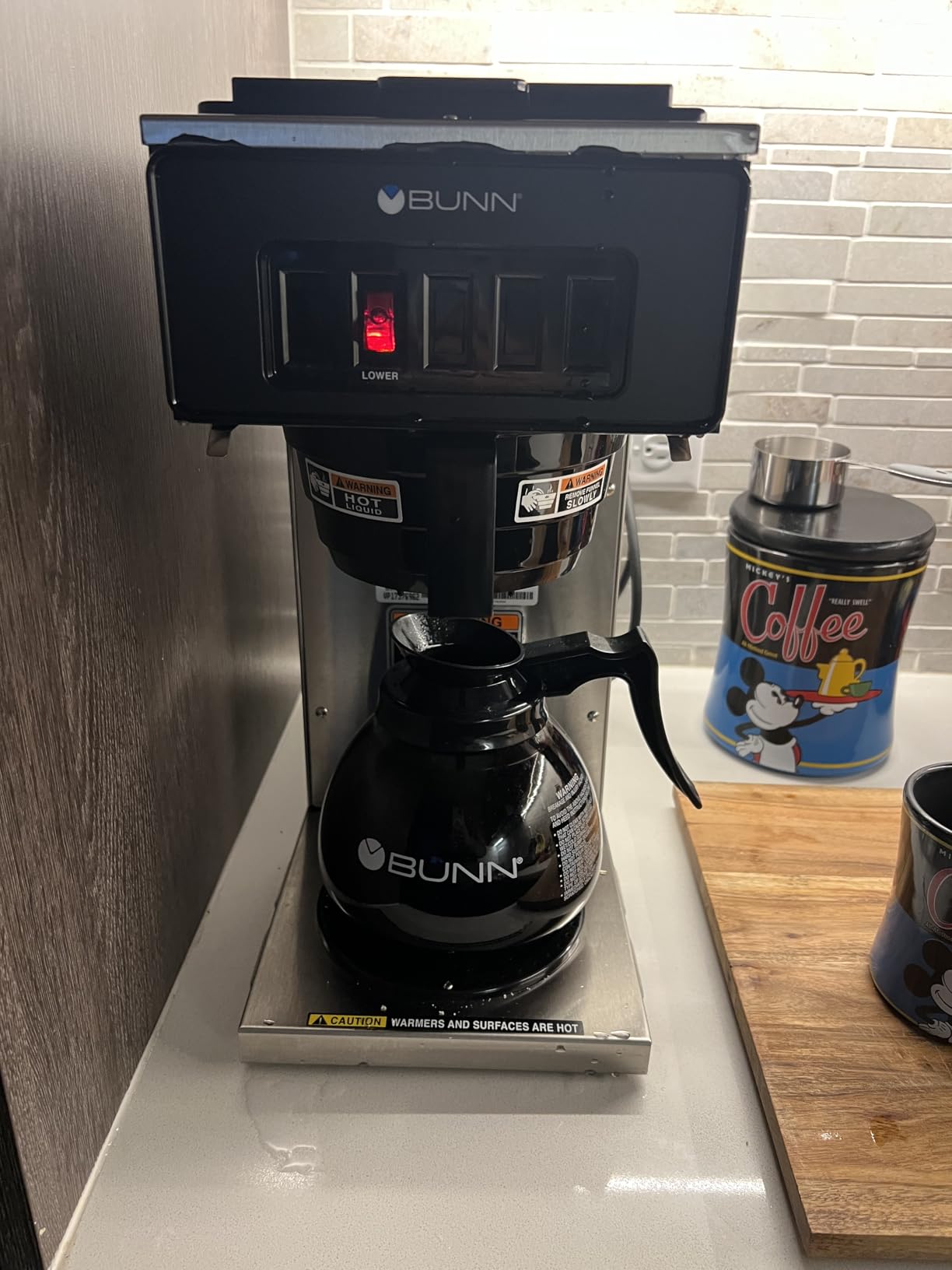 BUNN 13300.0001 VP17-1SS Pourover Coffee Brewer with 1-Warmer, Stainless Steel customer photo 1
