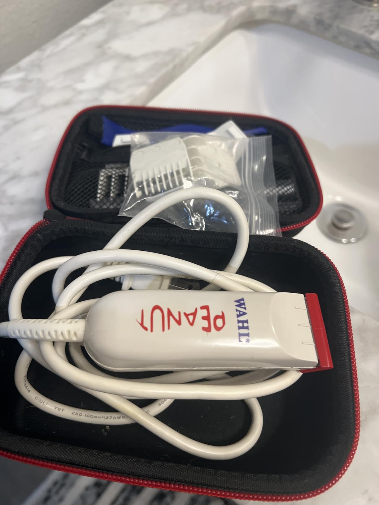 Wahl Peanut Corded Trimmer - Compact, Lightweight Powerful Rotary Motor Grooming Tool, with 4 Trimming Guides and Accessories customer photo 1