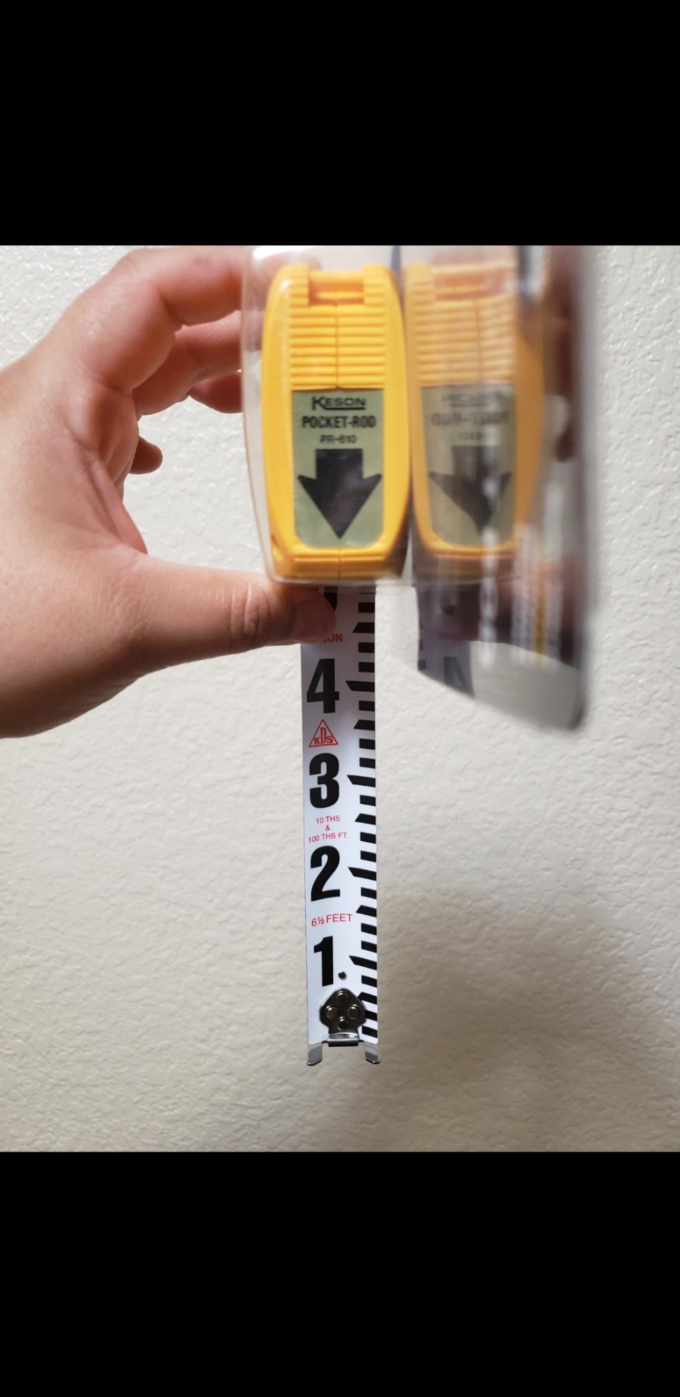 Keson PR618 Builder's Pocket Rod (Units: Foot & Inch), 6-1/2-Foot customer photo 1