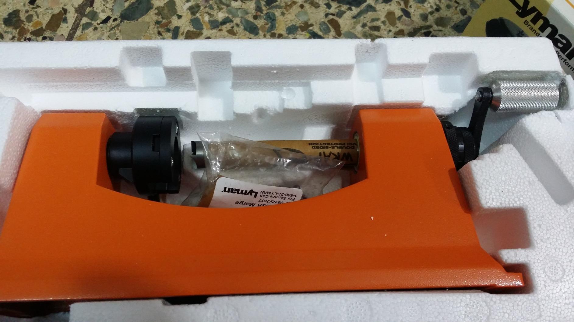 Lyman Universal Trimmer with 9 Pilot Multi-Pack Trims .17 Cal to .458 Cal Orange customer photo 2