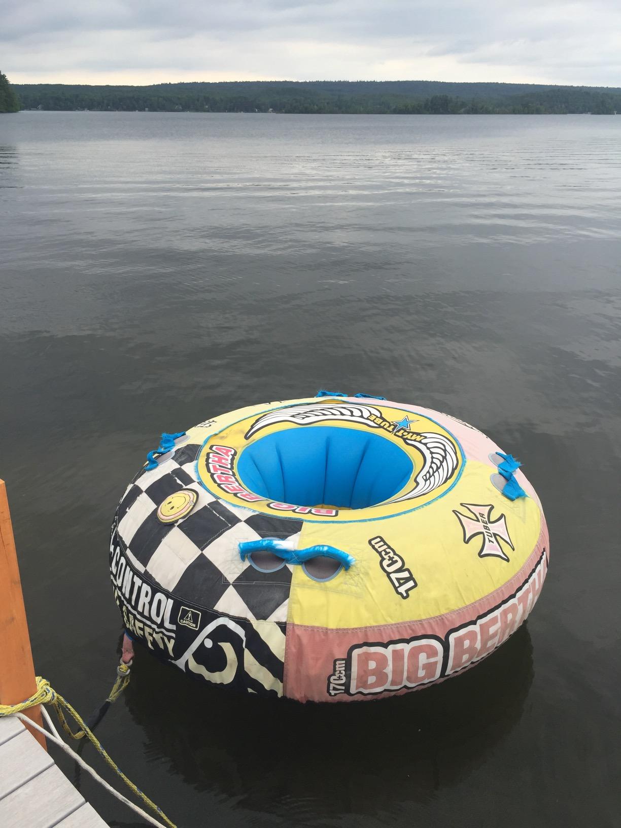 SportsStuff Big Bertha Towable 1-4 Rider Tube for Boating and Water Sports, Kwik-Connect Tow, Double-Stitched Partial Nylon Cover & Patented Speed Safety Valve for Easy Inflating & Deflating customer photo 1