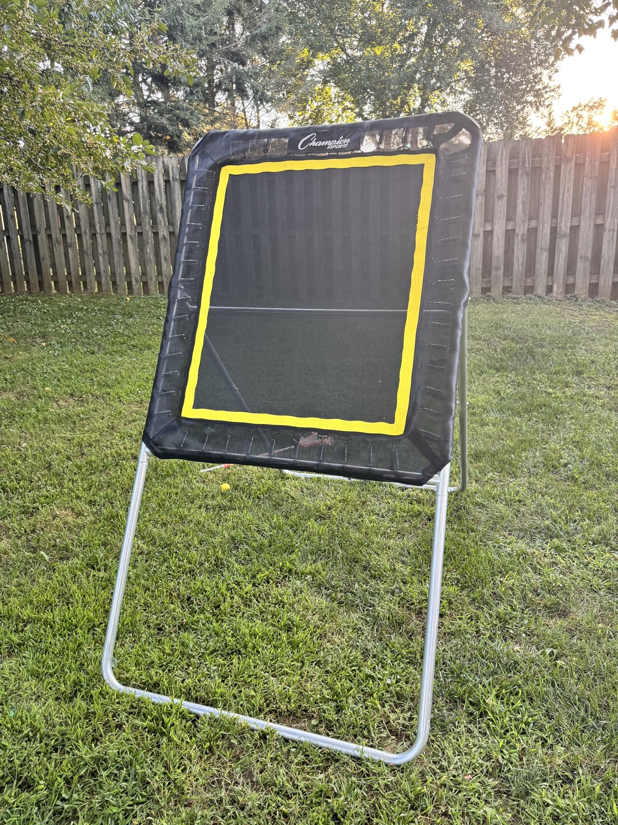 Champion Sports Deluxe Lacrosse Target: Ball Return Bounce Back Net Set for Professional, College and Grade School Training & Drills customer photo 1
